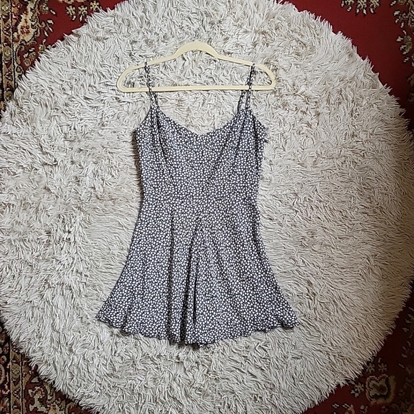 Zara Micro Floral 90s Vibes Summer Spring Romper Playsuit - XS Black Daisy - Picture 1 of 16